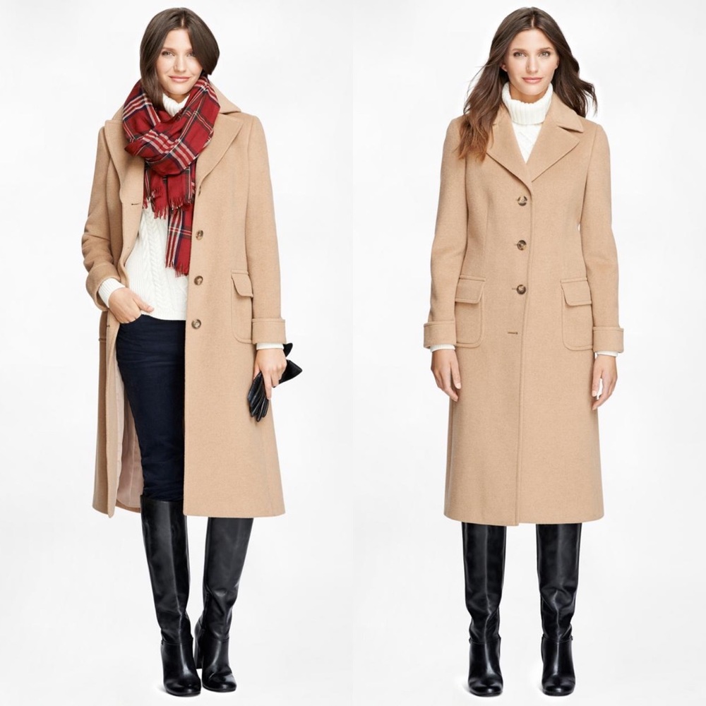 Brooks Brothers x Loro Piana Camel Hair Polo Coat